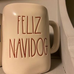 Rae Dunn feliz navidog mug